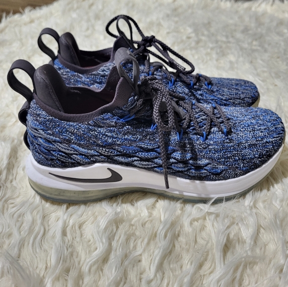 NIKE LEBRON James 15 Low Signal Blue A01755-400 Sneakers Basketball Shoes SZ 8.5 - Picture 3 of 11